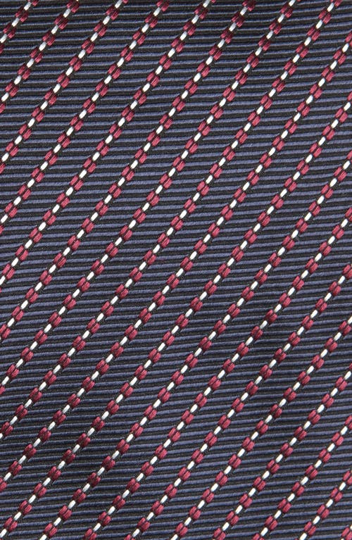 Zegna Ties Stripe Mulberry Silk Tie In Blue