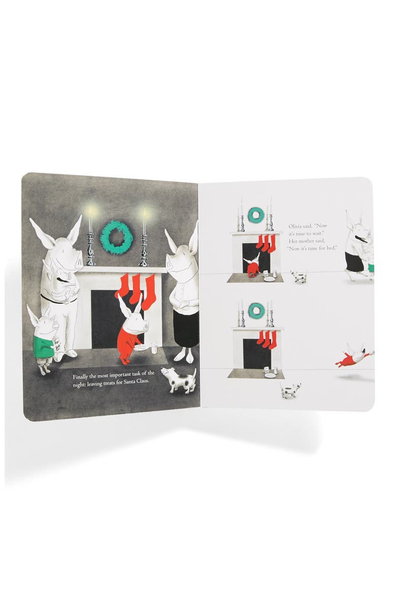 'Olivia Helps with Christmas' Book, Alternate, color, RED