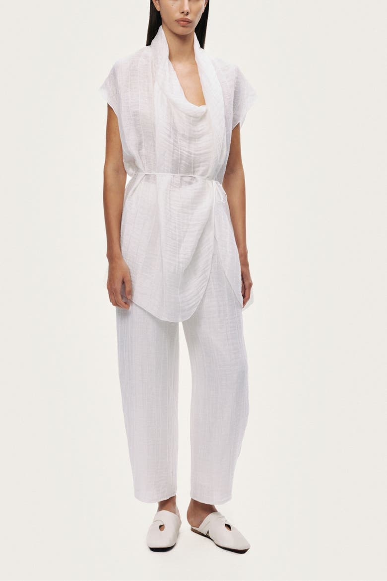 Belted Vest, Alternate, color, Ivory
