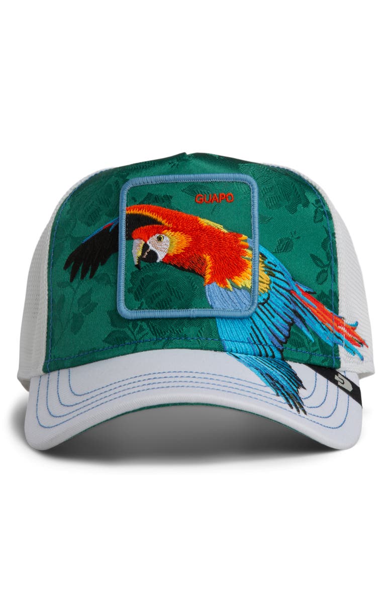 Goorin Bros. Honduras Macaw Patch Snapback Trucker Hat, Alternate, color, Blank