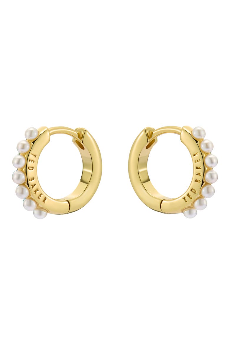 Persia Faux Pearl Huggie Earrings video