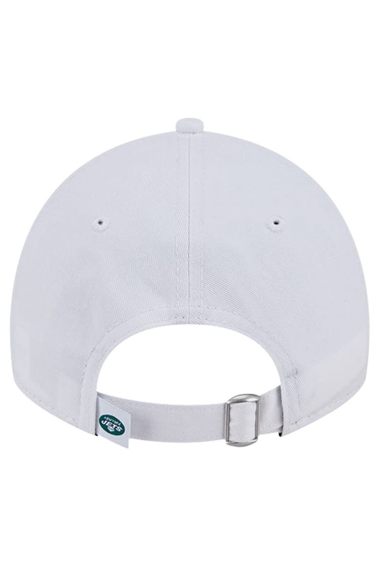 Men's New Era White New York Jets Main 9TWENTY Adjustable Hat, Alternate, color, White