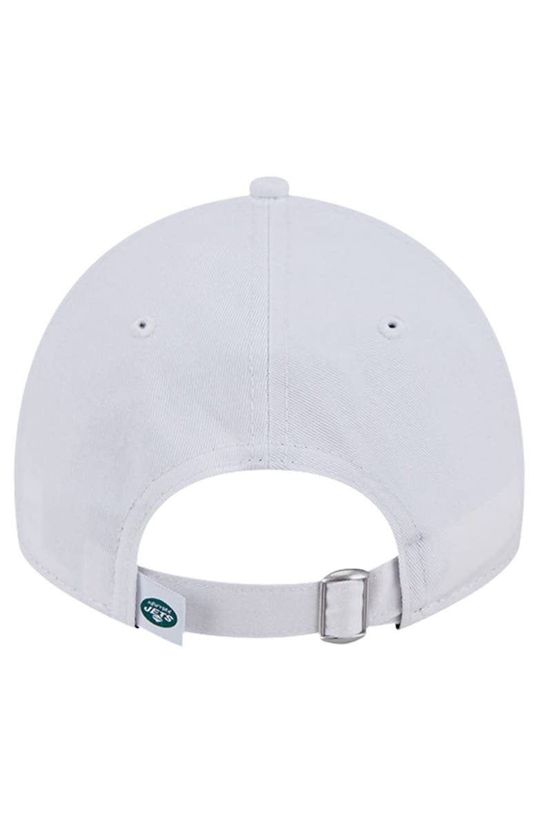 New Era Men's New Era White New York Jets Main 9TWENTY Adjustable Hat, Alternate, color, 