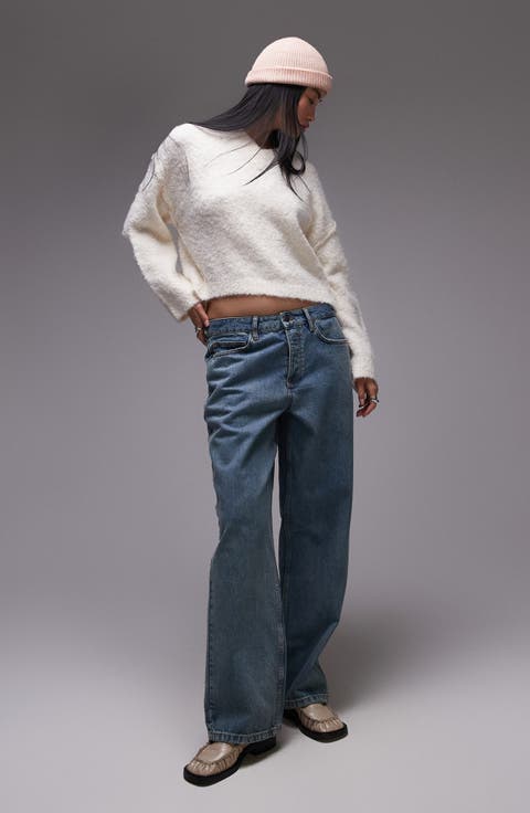 V-Neck Bouclé Sweater