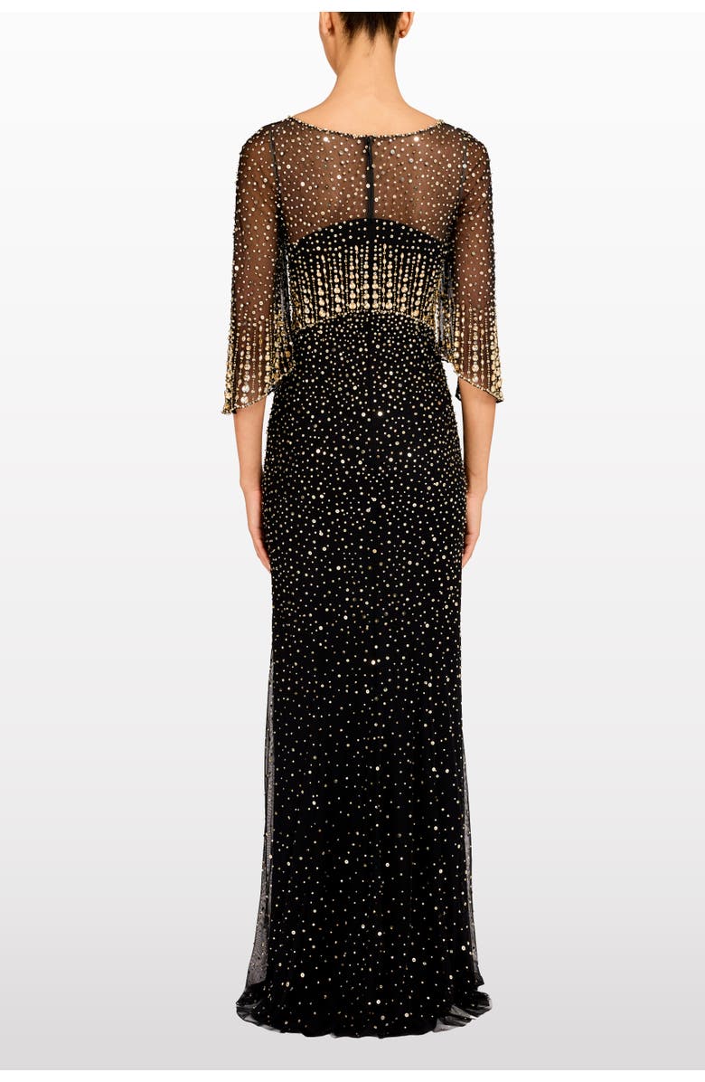Jenny Packham Kiya Maxi Dress, Alternate, color, Liquorice