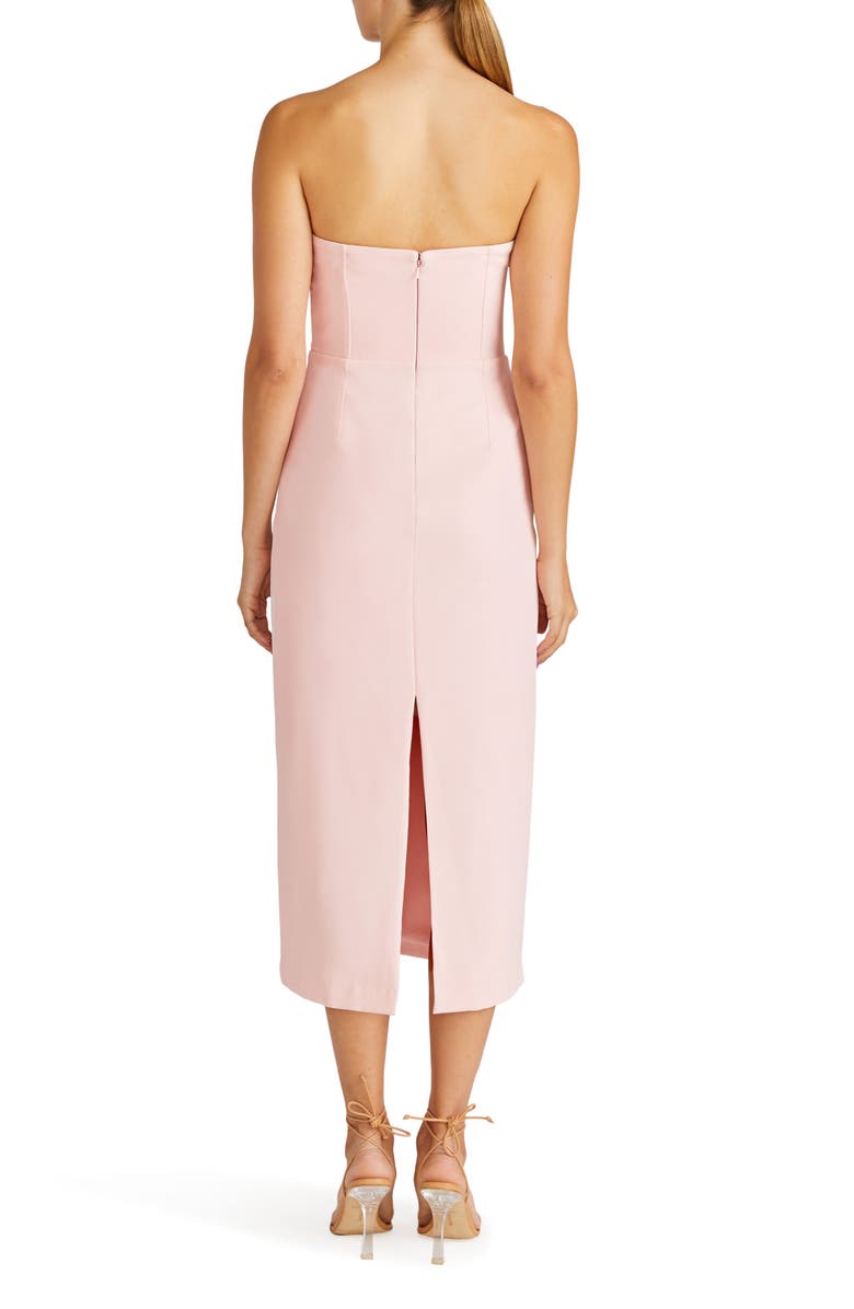 ML Monique Lhuillier Milana Strapless Midi Cocktail Dress, Alternate, color,