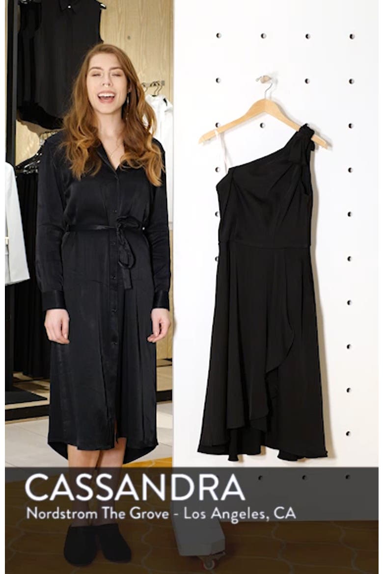 Octavia Summer Crepe One-Shoulder Dress video