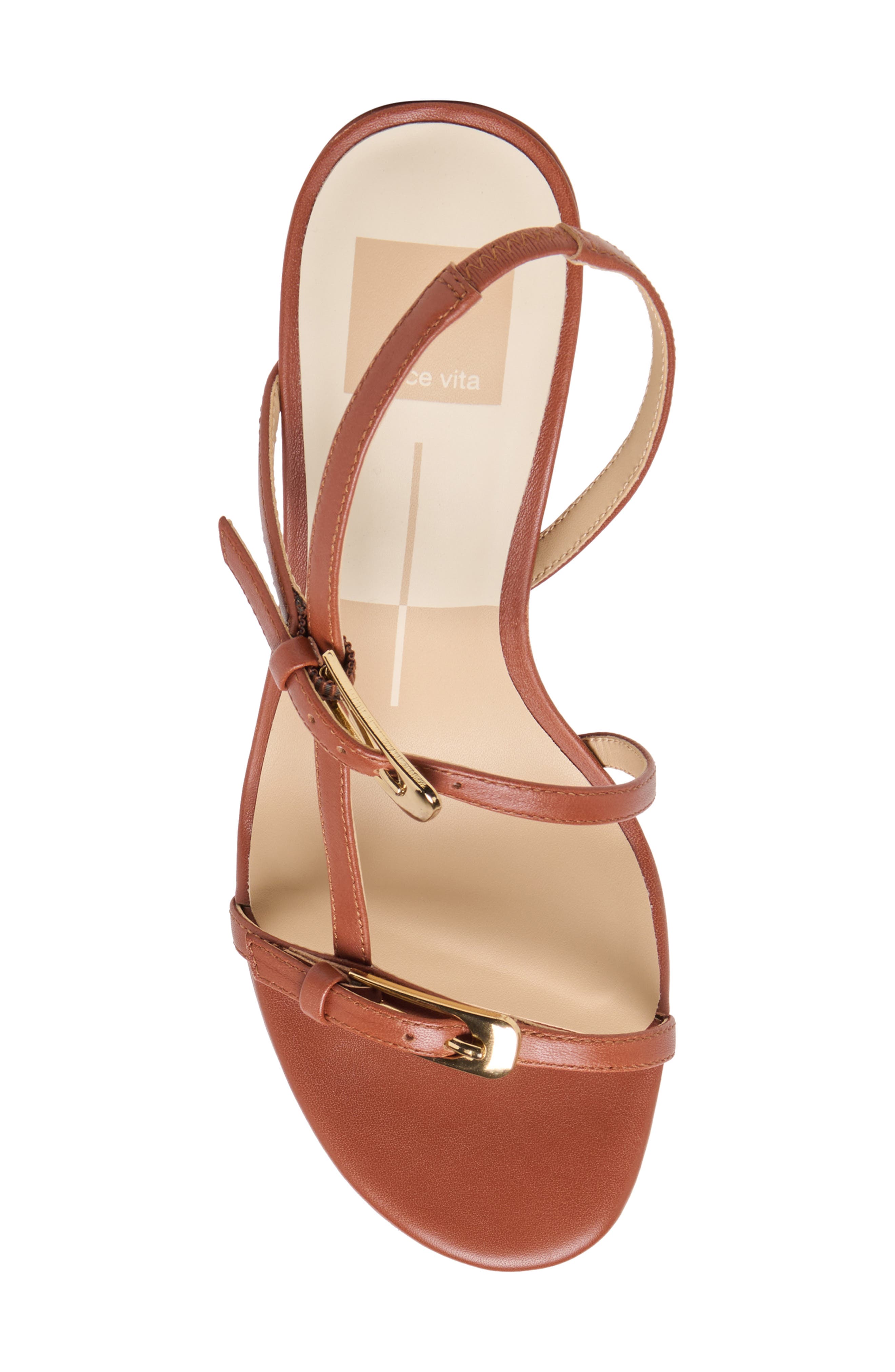 Dolce Vita Faye Slingback Sandal, Alternate, color, Cognac Leather
