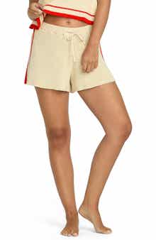 Billabong Summery Nights Stripe Cotton Sweater Shorts