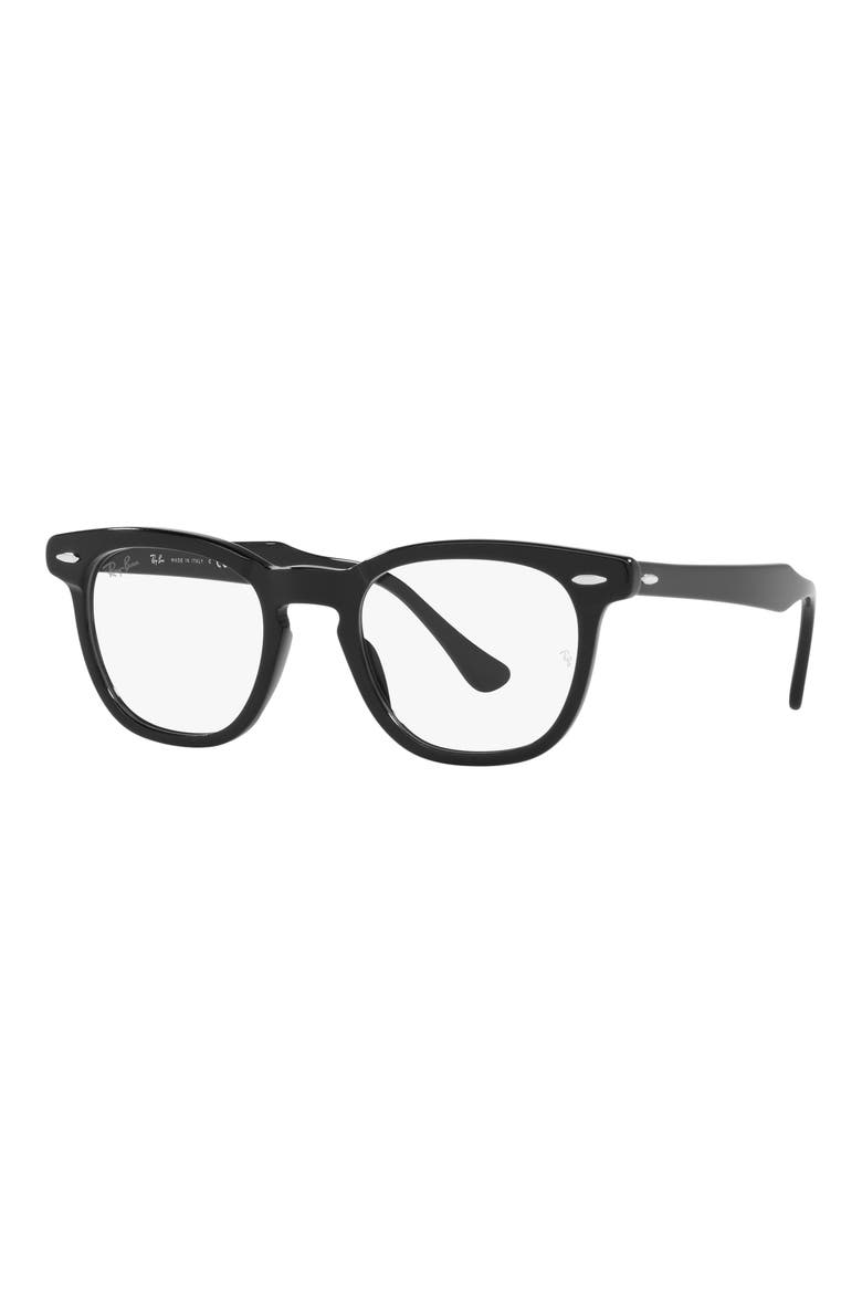 Hawkeye 50mm Square Optical Glasses, Alternate, color, BLACK