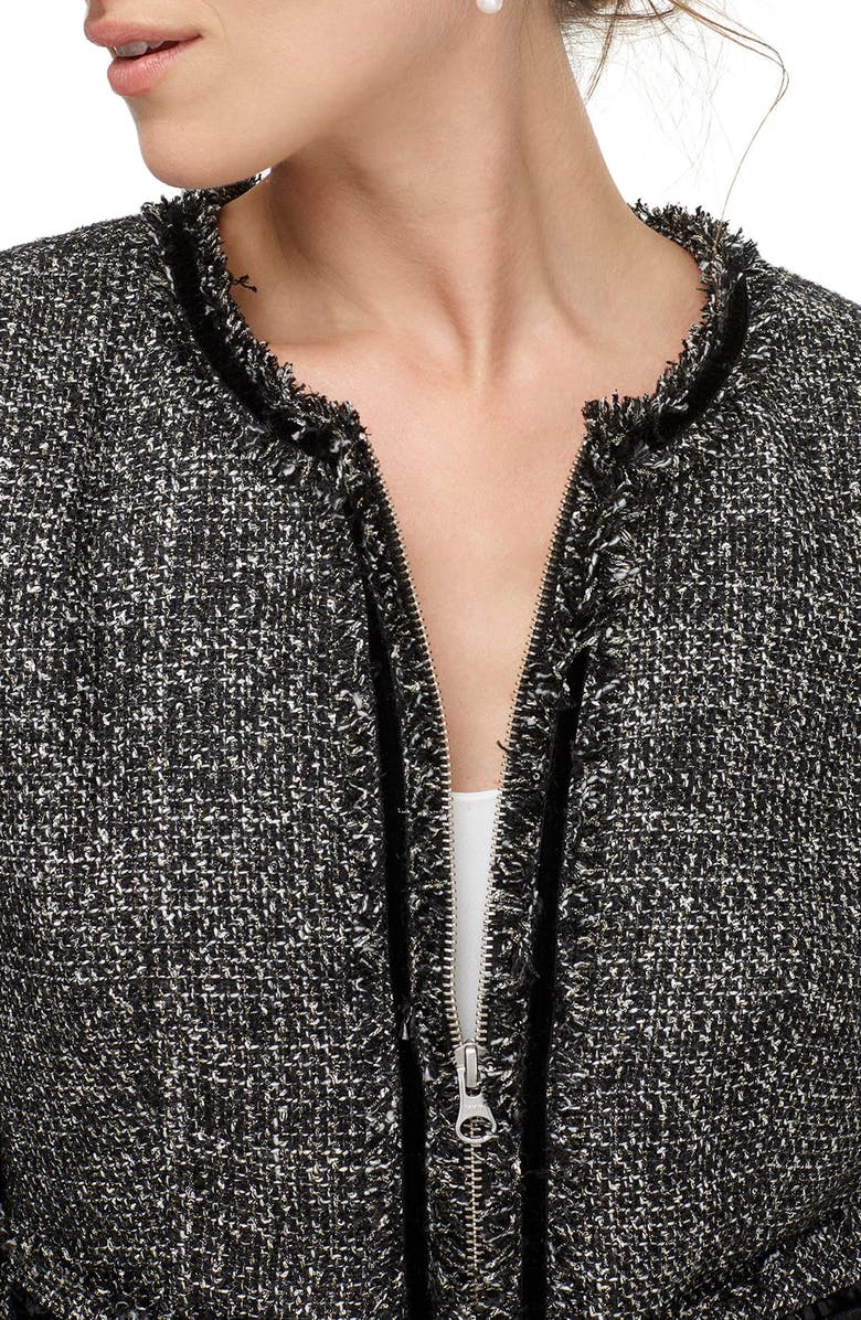 J.Crew Sparkling Tweed Lady Jacket, Alternate, color,