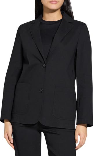 Theory Relaxed Fit Linen Blend Blazer | Nordstromrack
