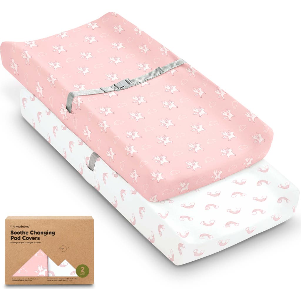 Keababies 2-pack Soothe Changing Pad Covers In Multi