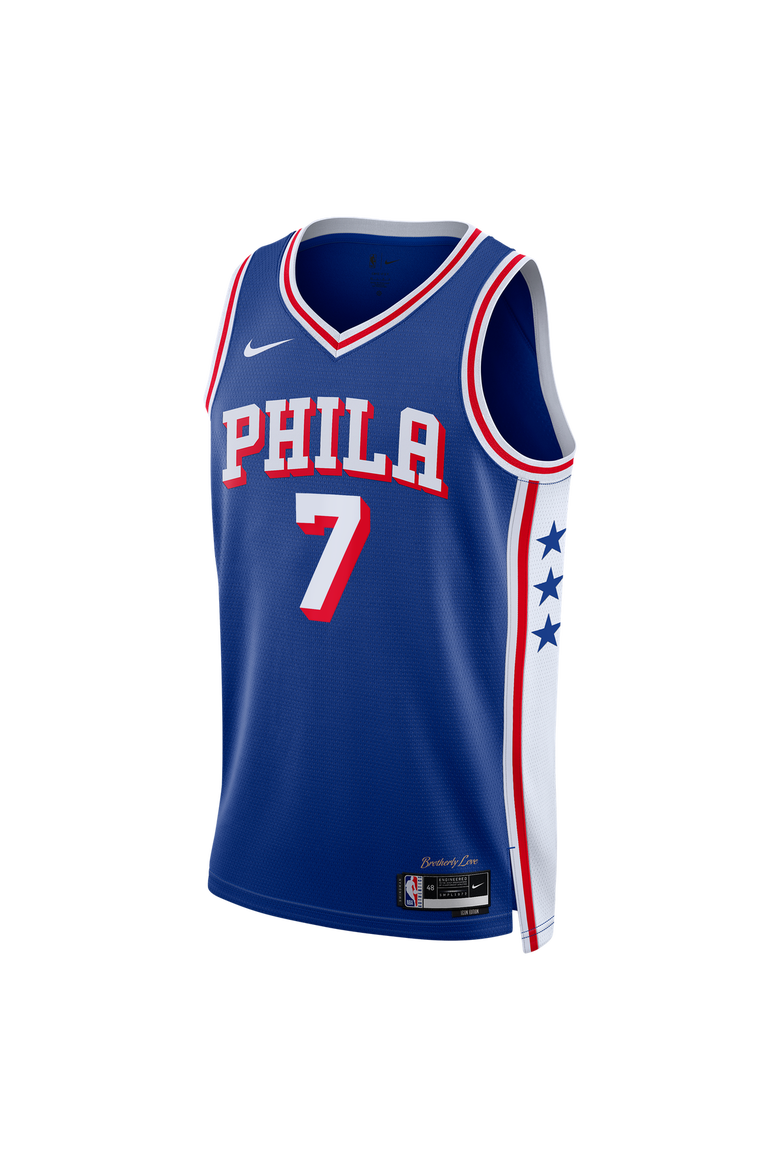 Unisex Nike Jaylen Brown Royal Philadelphia 76ers Swingman Jersey - Icon Edition, Alternate, color, Royal