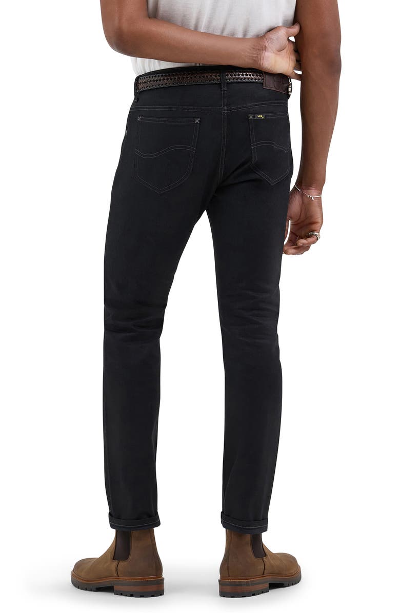 Lee 101 Rider Original Slim Fit Jeans, Alternate, color, Dry Black