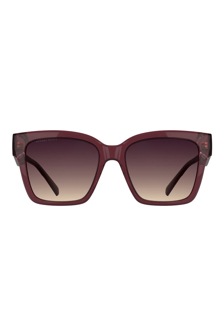 Dira 56mm Rectangular Sunglasses, Main, color, CYCLAMEN
