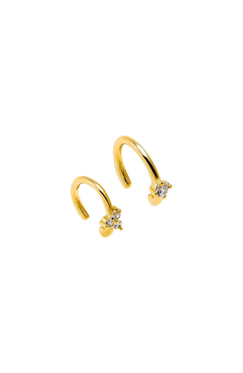 BY ADINA EDEN CZ Multi Shape Ear Cuff Combo Set, Main, color, Gold - Left
