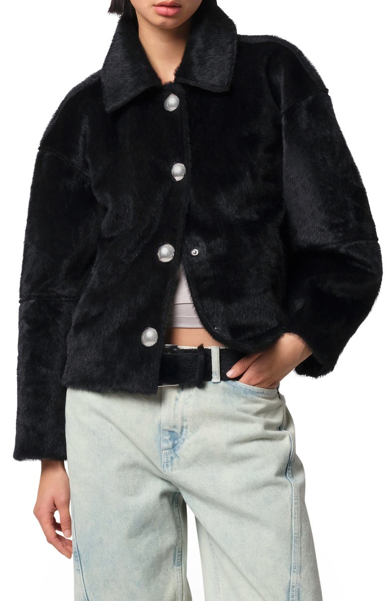 Apparis Indio Faux Calf Hair Jacket, Main, color, 