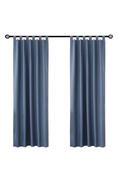 Set of 2 Cotton Curtain Panels