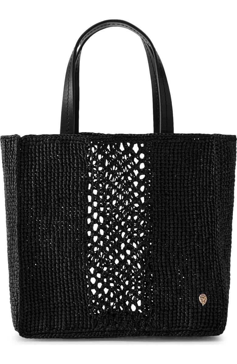 Helen Kaminski Mini Arleth Crochet Raffia Tote, Main, color,