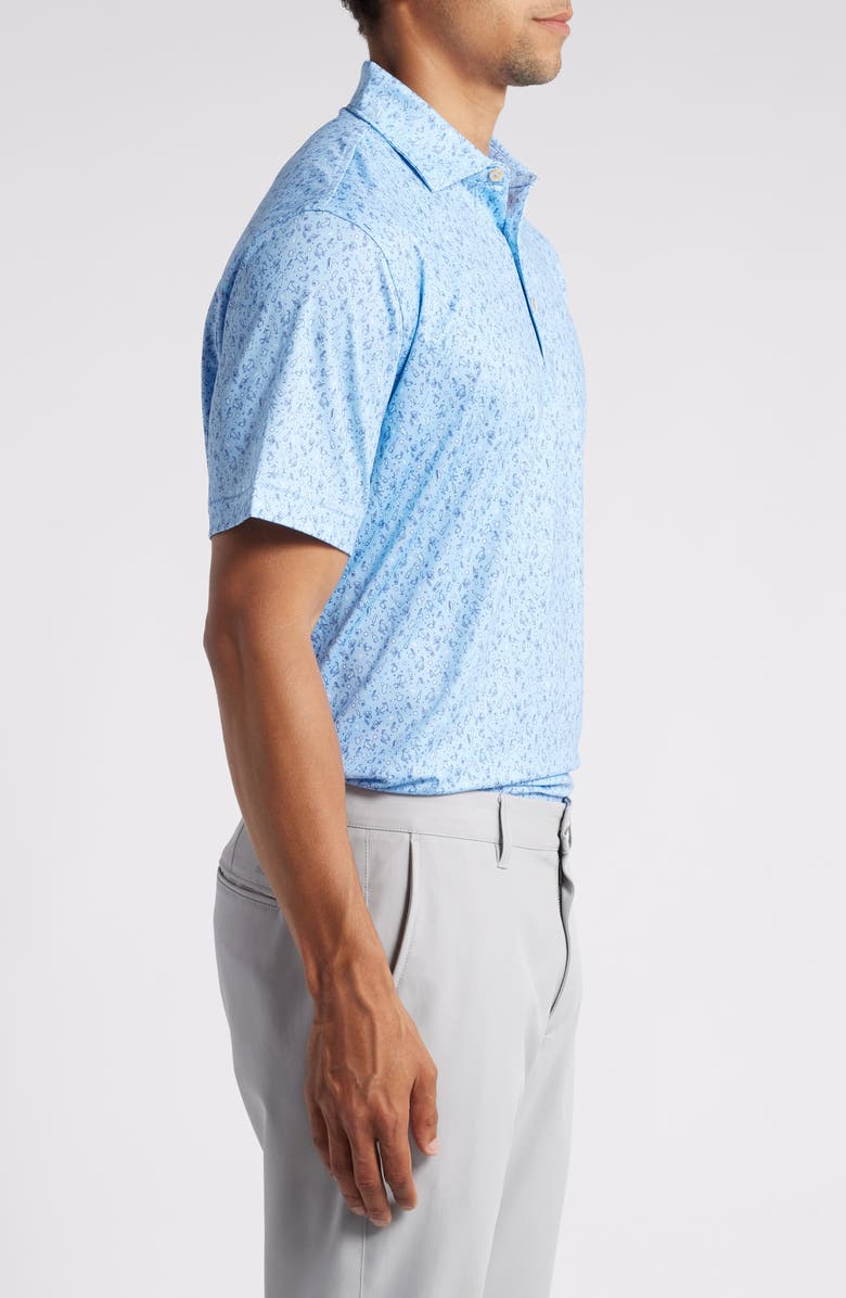 Peter Millar Hair of the Dog Libation Print Performance Golf Polo, Alternate, color, 