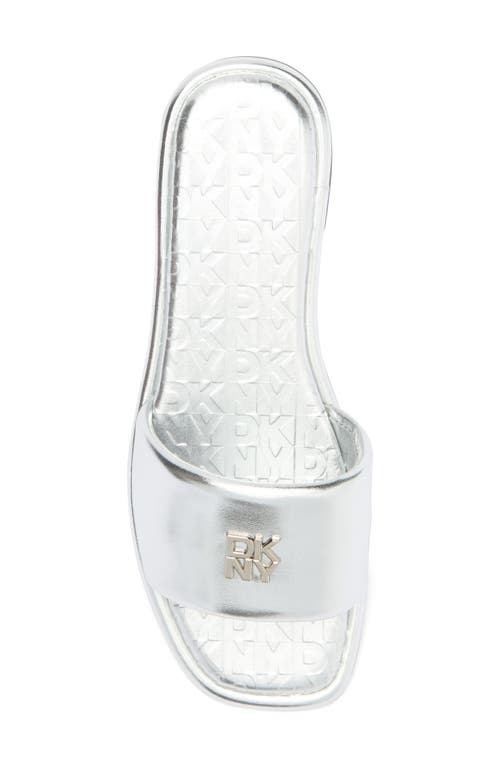 Dkny Bunnie Slide Sandal In Silver
