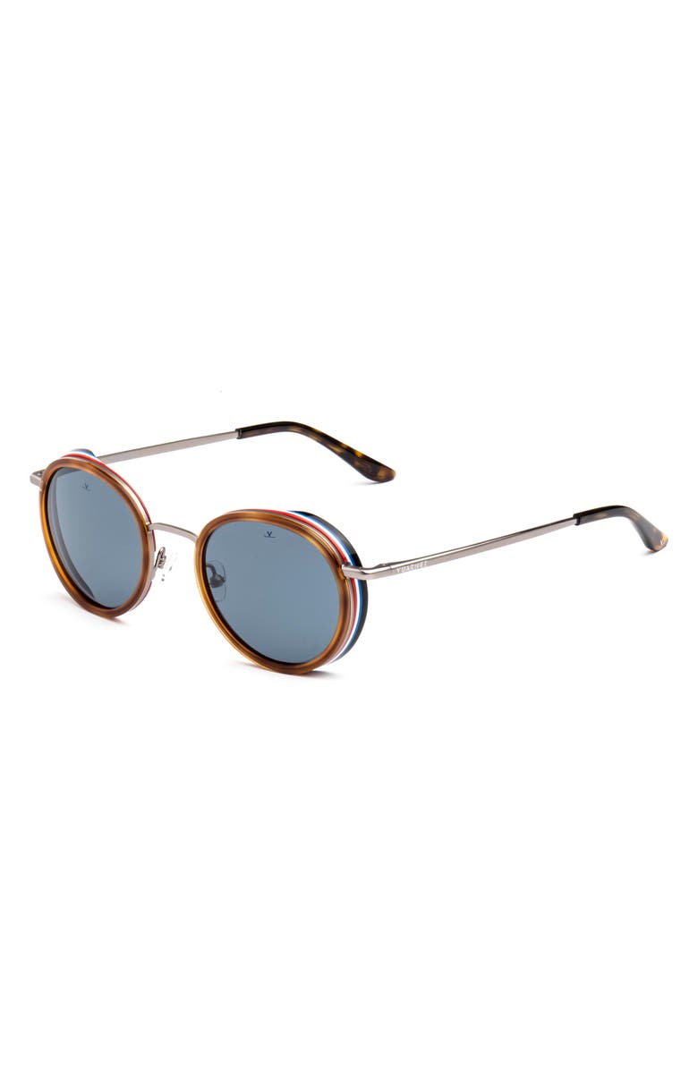 Vuarnet Edge Simple 49mm Round Sunglasses, Alternate, color, 