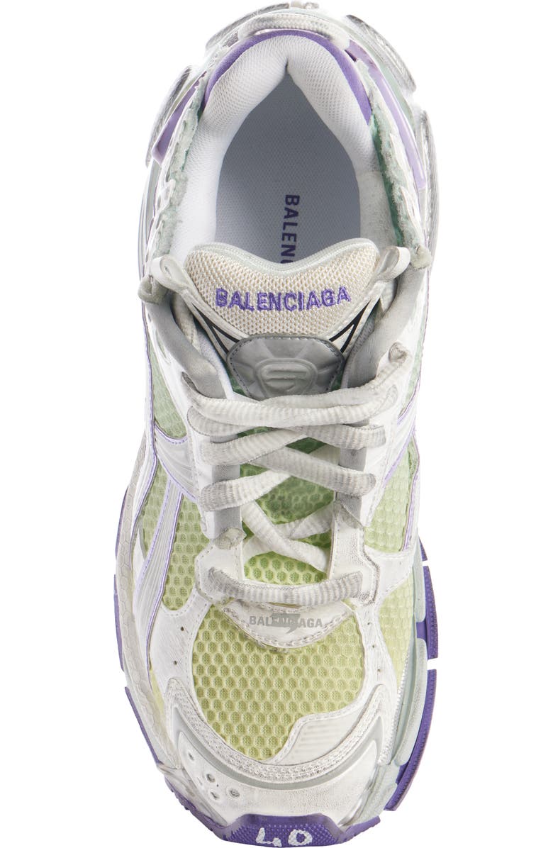 Balenciaga Runner Sneaker, Alternate, color, White/ Grey/ Purple/ Yellow