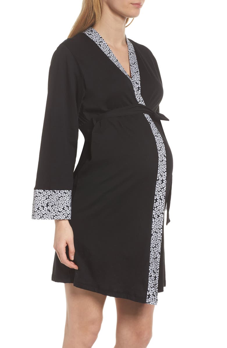 Belabumbum Kyoto Maternity Short Robe, Alternate, color,