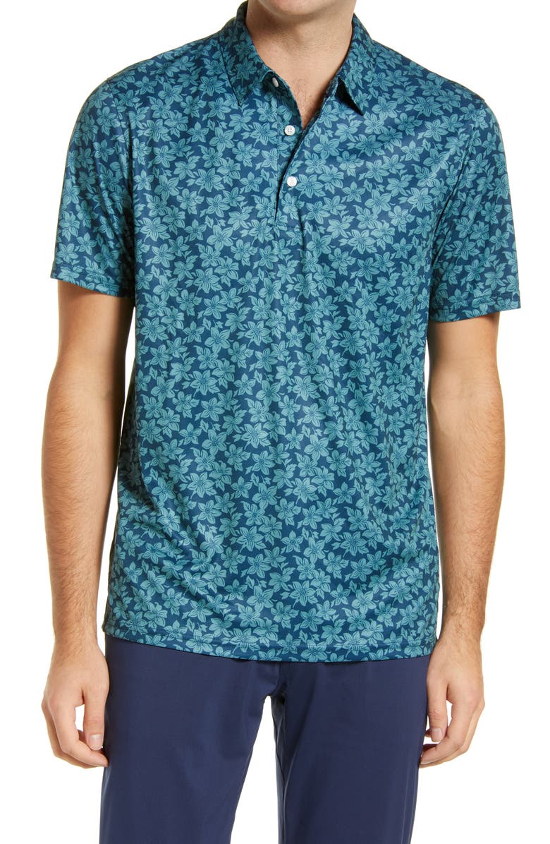 Reyn Spooner Mini Melia Floral Performance Polo, Main, color,
