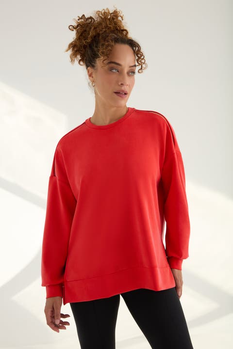 The Cupro Oversized Crew Sweatshirt