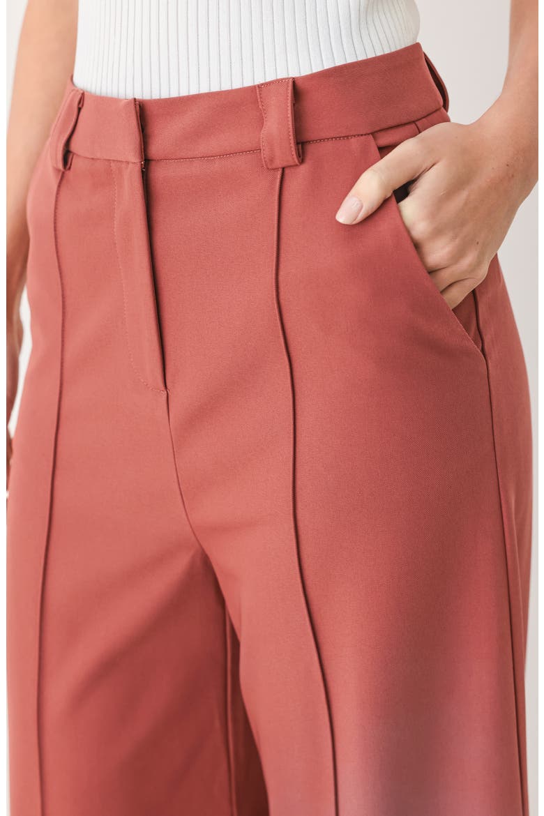 Wide Leg Pintuck Trousers, Alternate, color, DRIED ROSE