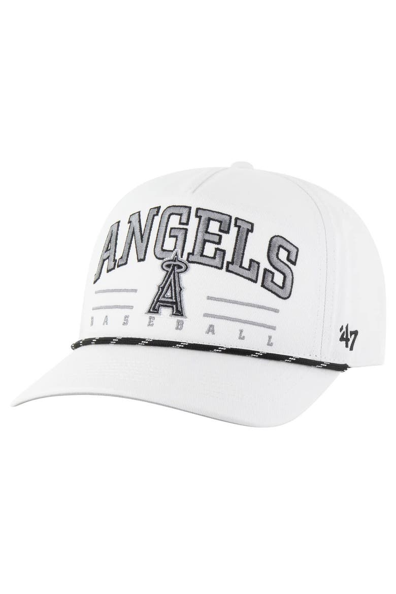Men's '47 White Los Angeles Angels Roscoe Speckle Hitch Adjustable Hat, Main, color, White