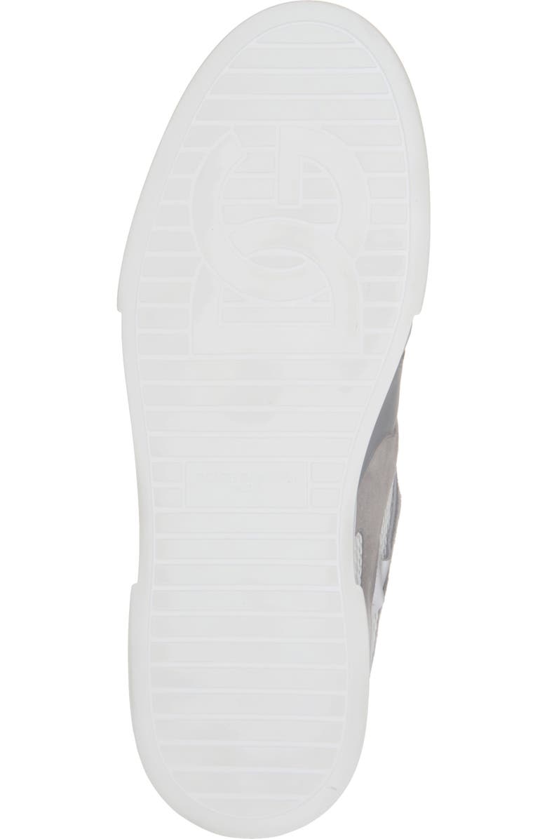 Dolce&Gabbana Mesh & Leather Sneaker, Alternate, color, Bianco/ Grigio Scuro