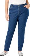 Jessica London True Fit Stretch Denim Straight Leg Jean