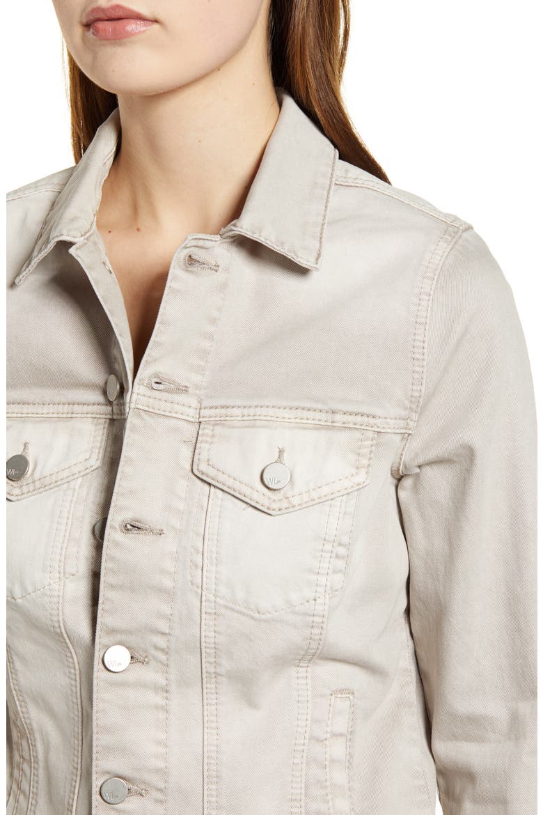 Raw Hem Denim Jacket, Alternate, color, MOTT