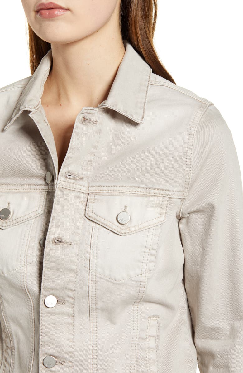 Wash Lab Denim Raw Hem Denim Jacket, Alternate, color, 