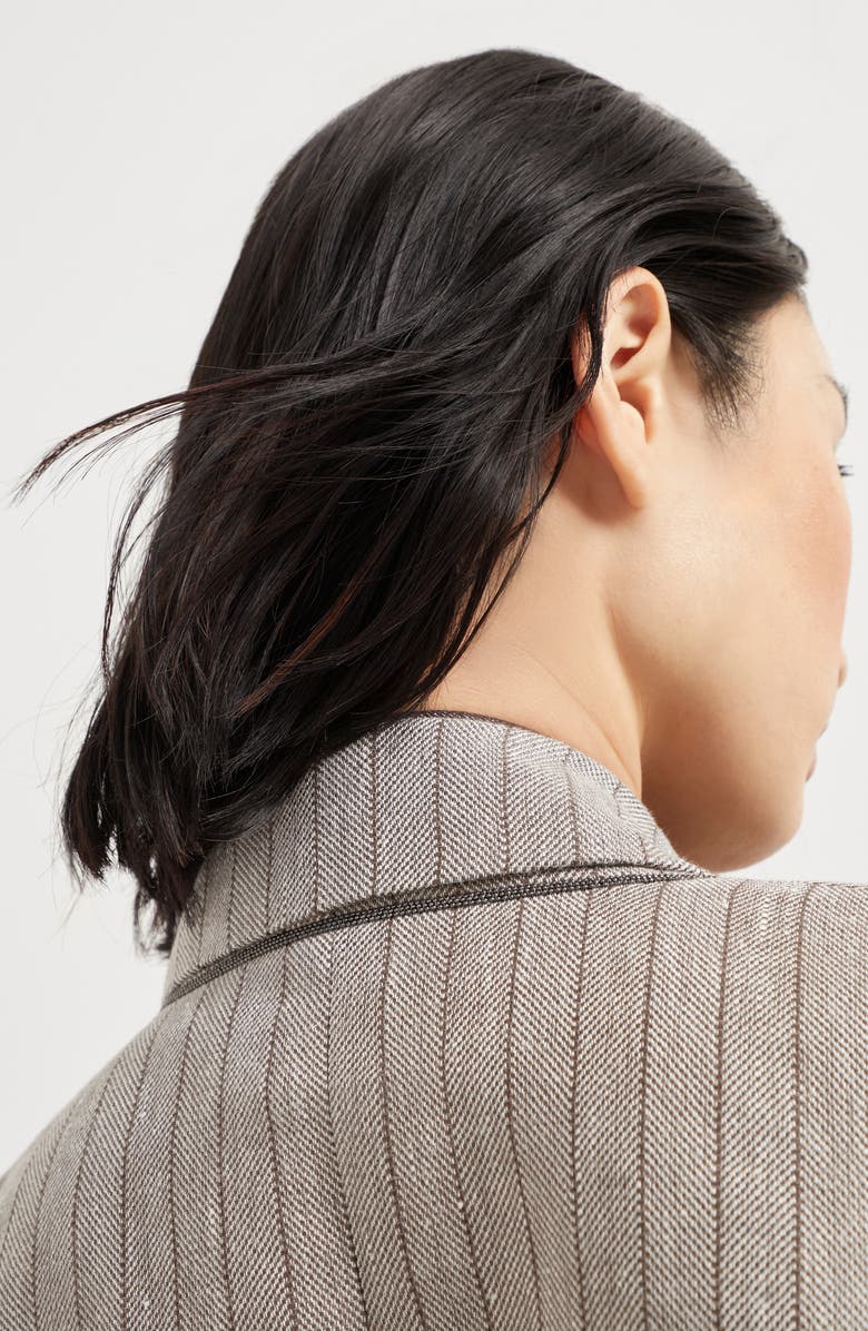 Brunello Cucinelli Cropped blazer with monili, Alternate, color, 