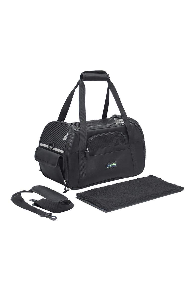 Soft Sided Pet Carrier, Alternate, color, BLACK