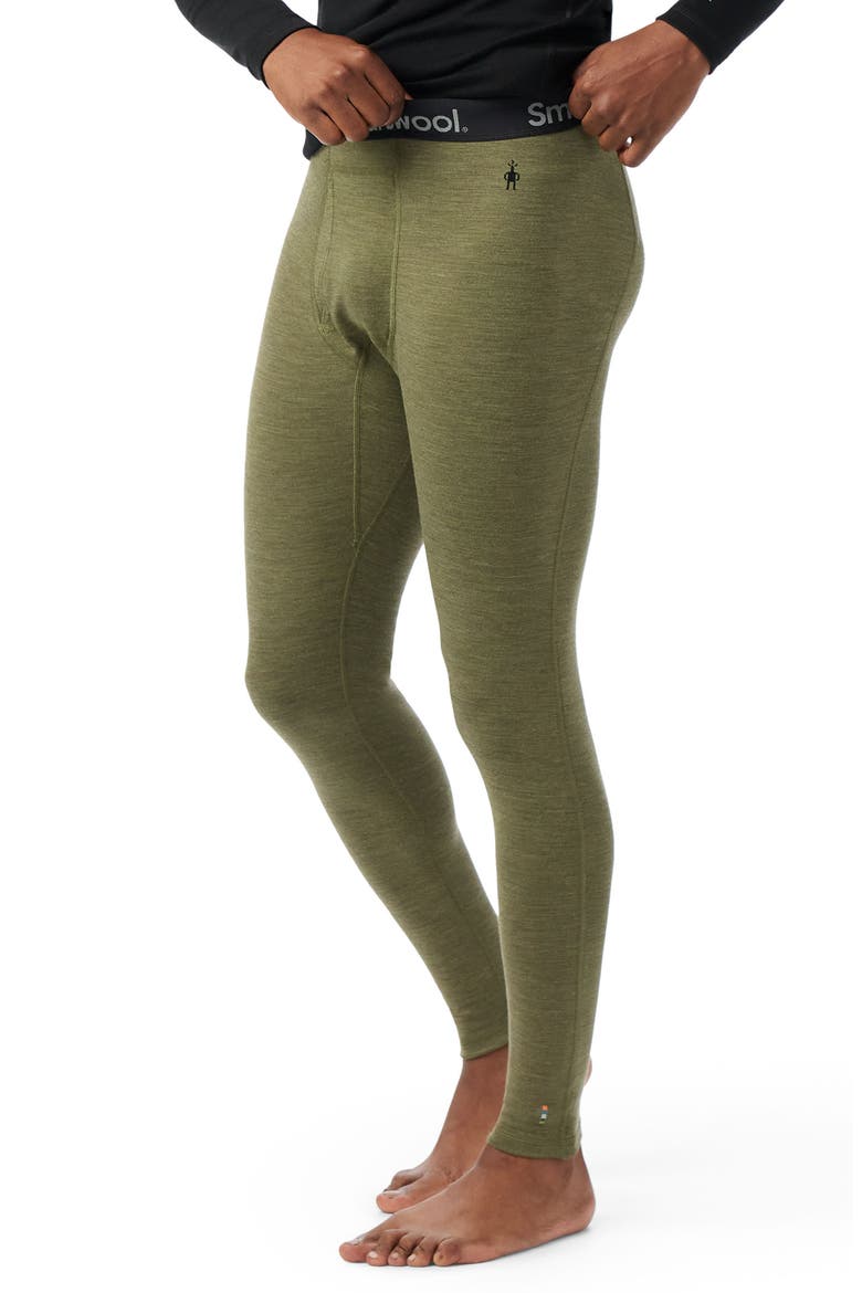 Classic Thermal Merino Wool Blend Base Layer Leggings, Main, color, WINTER MOSS HEATHER