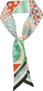 Kate Spade New York repatched silk skinny scarf
