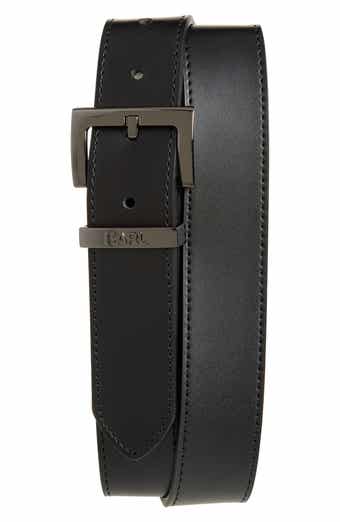KARL LAGERFELD PARIS Smooth Leather Belt