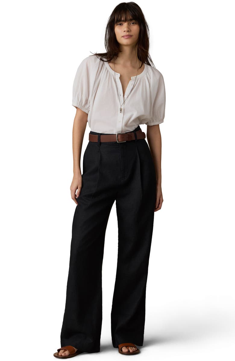 Faherty Lettie Voile Button-Up Shirt, Alternate, color, White
