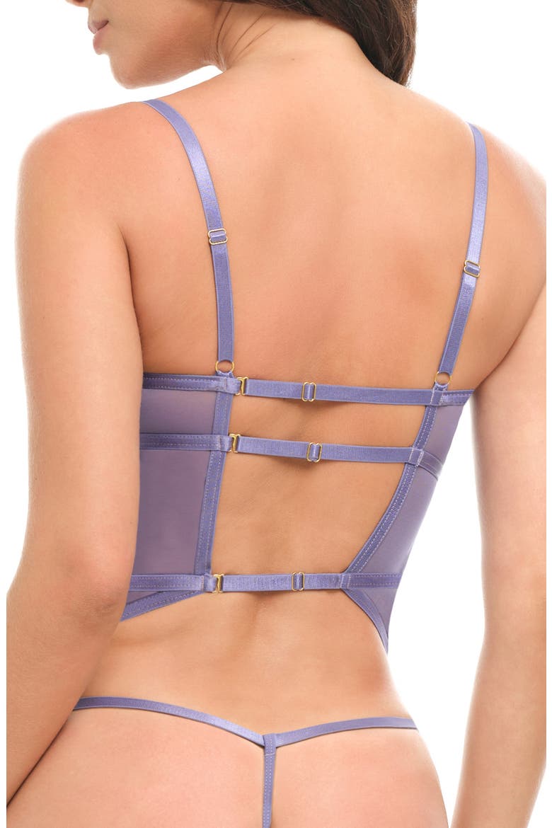 Vanessa Underwire Bustier & G-String Set, Alternate, color, PURPLE HAZE