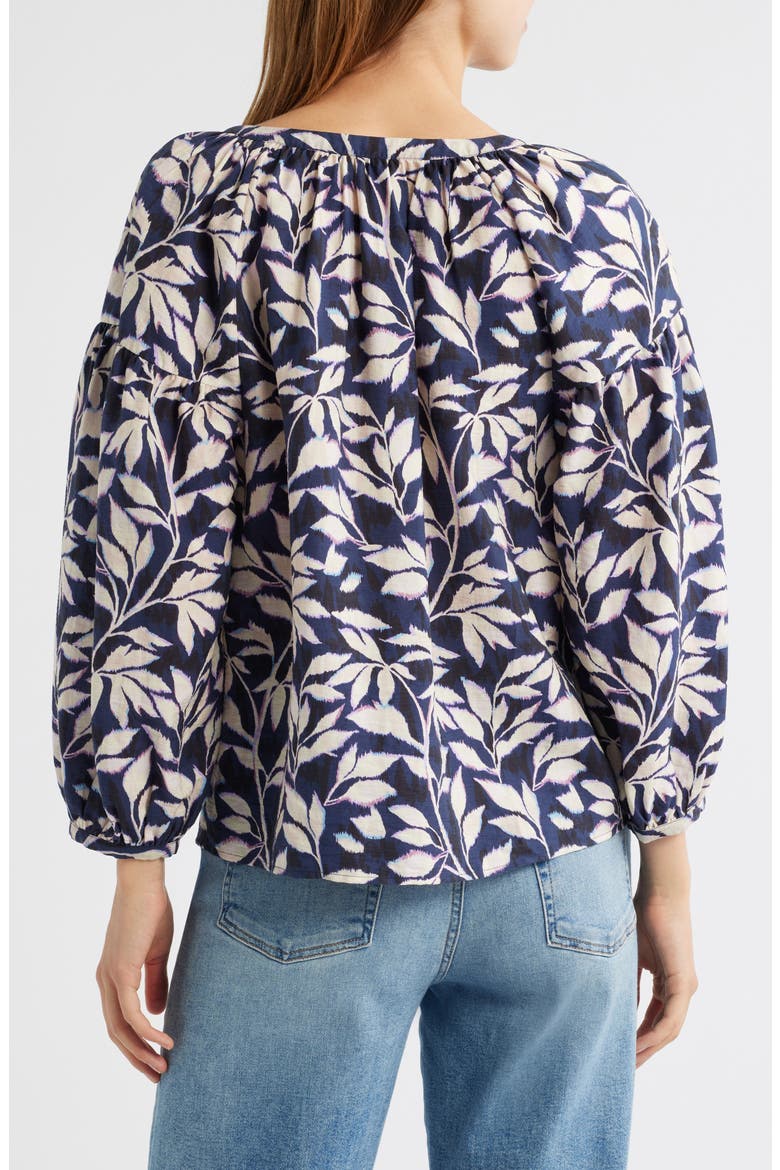 Vasia Print Top, Alternate, color, NAVY VINES