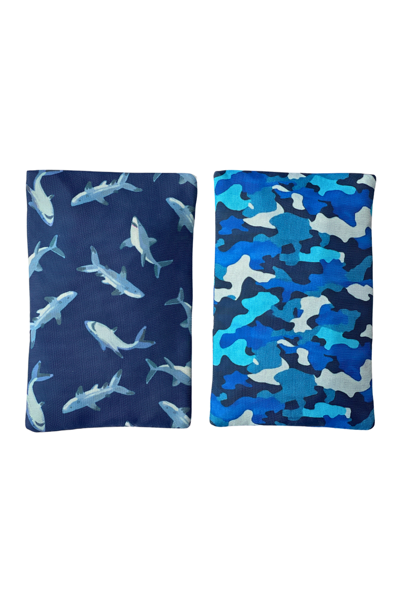 No-Sweat Gel Ice Packs in Fabric Sleeve - 2 Pack, Alternate, color, Shark Camo