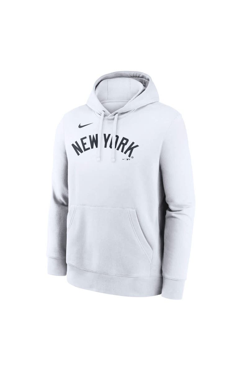 Nike Men's Nike White New York Yankees Dri-Fit Club Hoodie, Alternate, color, White