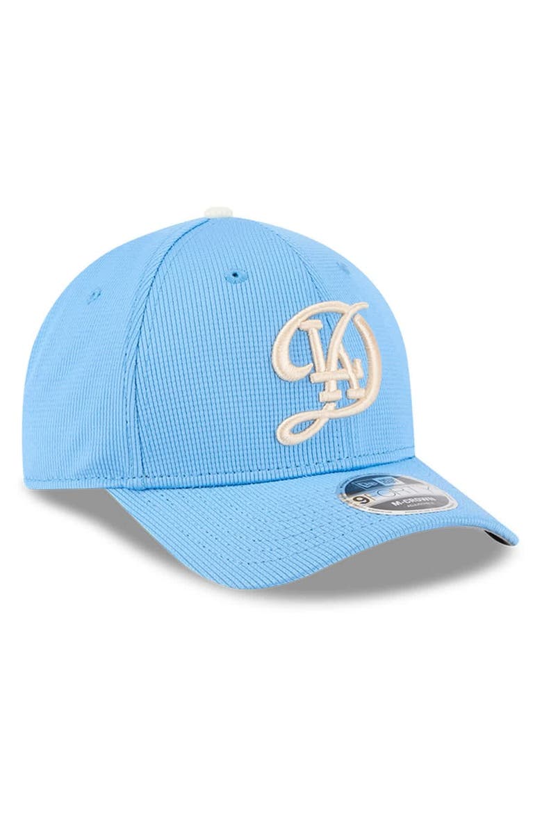 Men's New Era Light Blue Los Angeles Dodgers City Connect Batting Practice 9FORTY M-Crown Adjustable Hat, Alternate, color, Light Blue