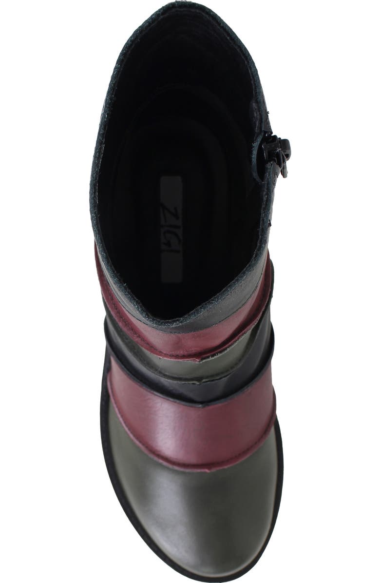 ZIGI Noa Platform Bootie, Alternate, color, Black/ Red