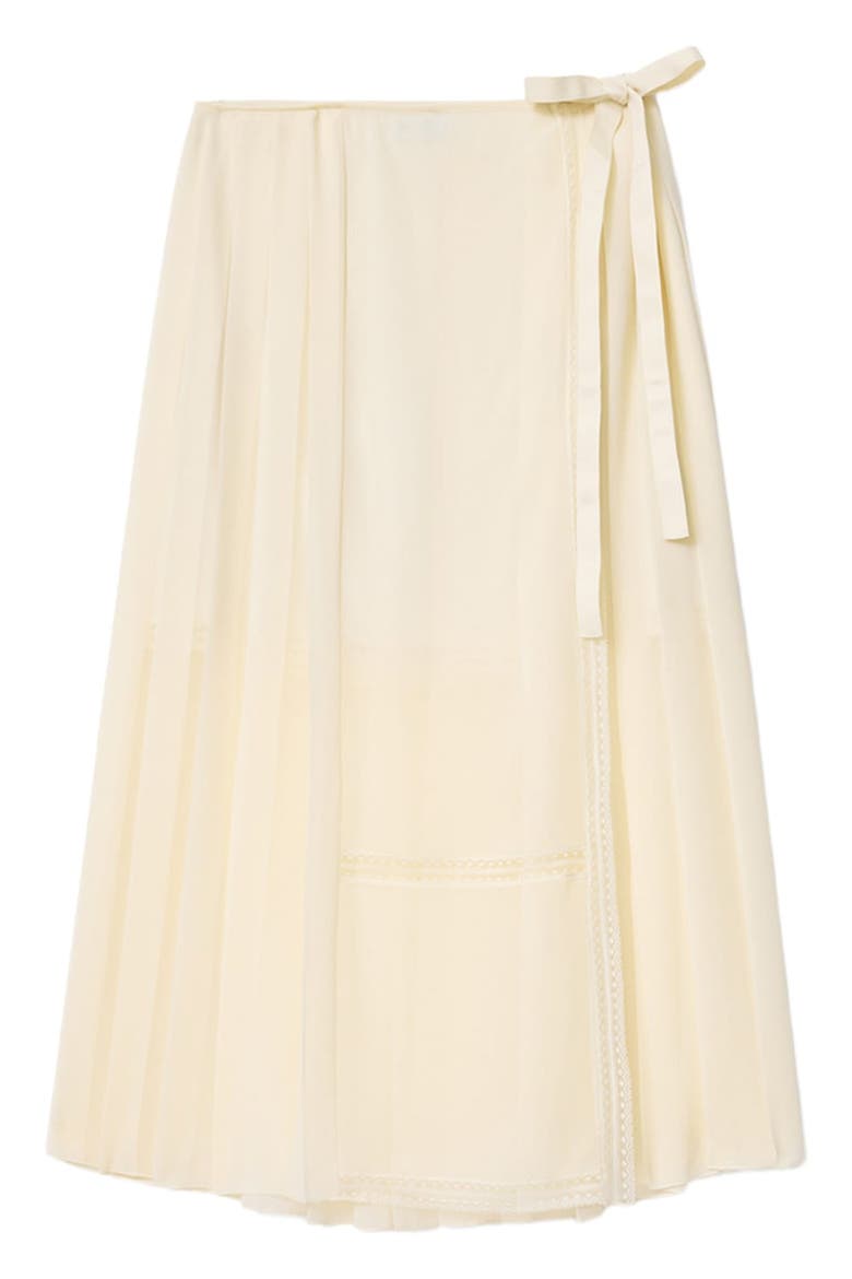 Clover Wrap Skirt, Alternate, color, TOFU WHITE